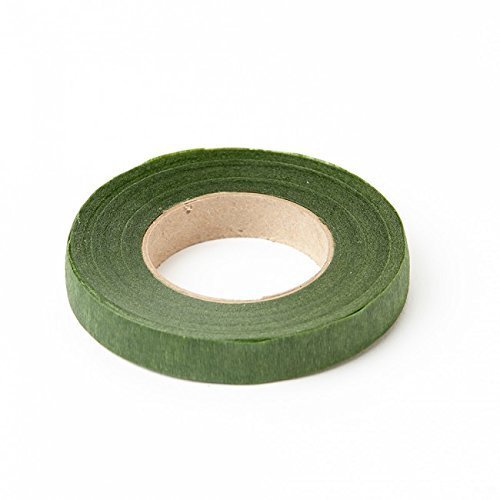 Pack de 2 cintas de tallo de musgo verde, de 27 m x 13 mm. Para tallo. Para ramilletes, ramos, flores, arreglos y manualidades.