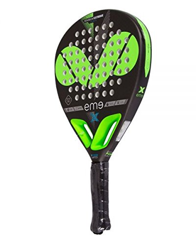 PADEL NUESTRO Pala EME Extrem Power LTD + Overgrip/Raqueta Gran Potencia y Control en Cada golpeo de Pelota/Mejores Palas Adulto Hombre y Mujer