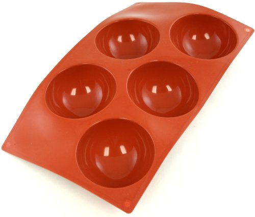 PADERNO 47742-29 Flexipad - Molde para repostería (Huecos semiesféricos, Silicona)