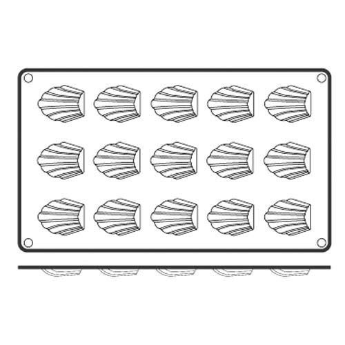 PADERNO 47742-36 Flexipad - Molde para Magdalenas (15 Huecos, Silicona)