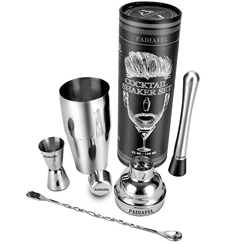 PADIAFEL - Coctelera de bar - Juego de accesorios para coctelera de cóctel (4 piezas)