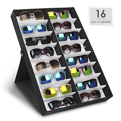 Paide Organizador Expositor de Gafas y Joyas - 2 tamaños Disponibles - Mantenga Sus Gafas ordenadas (para 16 Gafas)