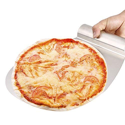 Pala Tartas/Pizzas, BELLESTYLE 11 Pulgadas Pizza de Acero Inoxidable Pizza Peel Ideal Para Pasteles, Pizzas, Tartas