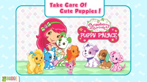 Palacio de Cachorritos de Tarta de Fresa – Juego de salón de belleza para mascotas y vestir para niños