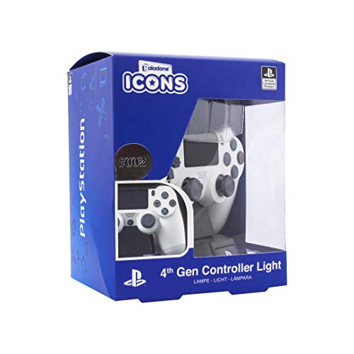 Paladone PlayStation DS4 Controlador Icon Light BDP, Ideal para dormitorios infantiles, oficina y hogar, Mercancía para juegos de cultura pop, multicolor, PP6398PS