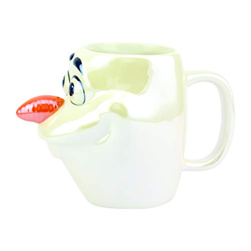 Paladone PP5129FZT Olaf - Taza con licencia oficial de Frozen Coleccionable, ideal para cocinas, oficina y hogar, forma única y súper divertida de beber tu bebida favorita, multicolor, aprox. 300 ml