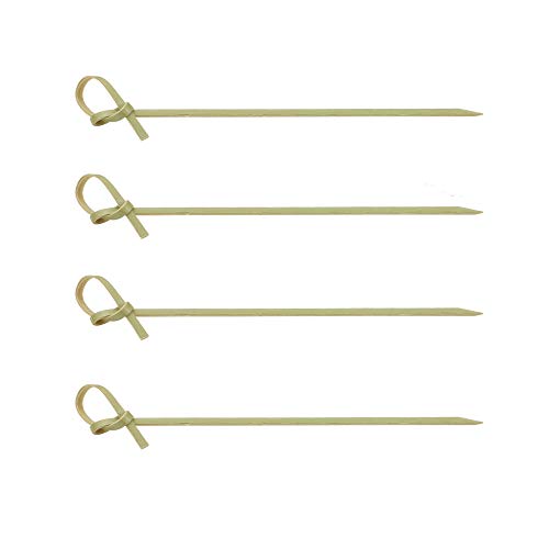 Palillos de cóctel estilo japonés 200pcs | Brochetas de bambú biodegradables de 4.7 "| Palitos de Canape ecológicos | Palillos para aperitivos | M&W