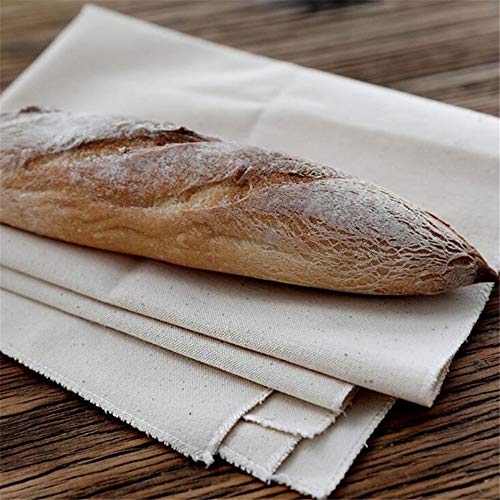 Pan de lino Fermentación de tela de lino de masa de pastelería Baguette Fermentación del paño de la hornada del panadero Mats del chef de repostería de la cocina de la panadería (L)