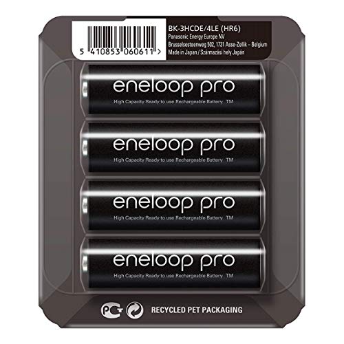 PANASONIC ENELOOP Pro R6/AA 2500MAH, 4 PCS, Sliding Pack