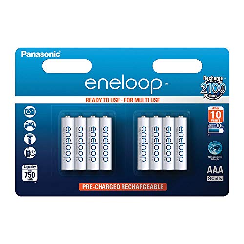 Panasonic Eneloop SY3052692 - Pack 8 Pilas Recargables, AAA