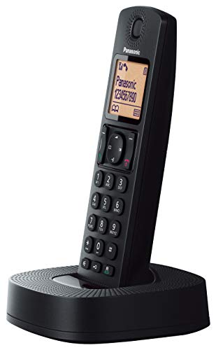 Panasonic KX-TGC310 - Teléfono Fijo Inalámbrico (LCD, Identificador De Llamadas, 16H Uso Continuo, Localizador, Agenda De 50 números, Bloqueo Llamada, Modo ECO, Reducción Ruido), Color Negro