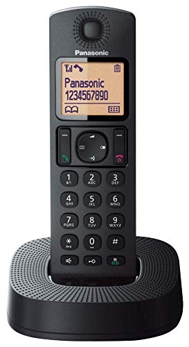 Panasonic KX-TGC310 - Teléfono Fijo Inalámbrico (LCD, Identificador De Llamadas, 16H Uso Continuo, Localizador, Agenda De 50 números, Bloqueo Llamada, Modo ECO, Reducción Ruido), Color Negro