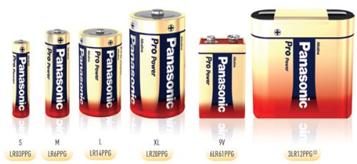 Panasonic Pro Power Gold 9V Alkaline Batteries 6LR61PPG 3/pk (6LR61, MN1604, PP3)