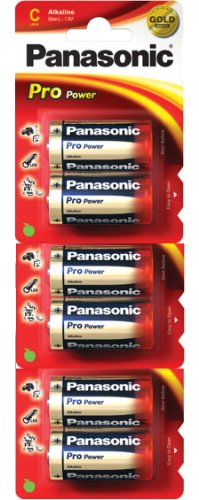 Panasonic Pro Power Gold LR14PPG - Set de 6 pilas alcalinas C (LR14, MN1400, AM2)