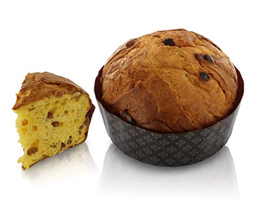 Panettone Italiano clásico Cosmik - Hecho artesanalmente en Milán por la Pastelería Cosmo (1 kg)