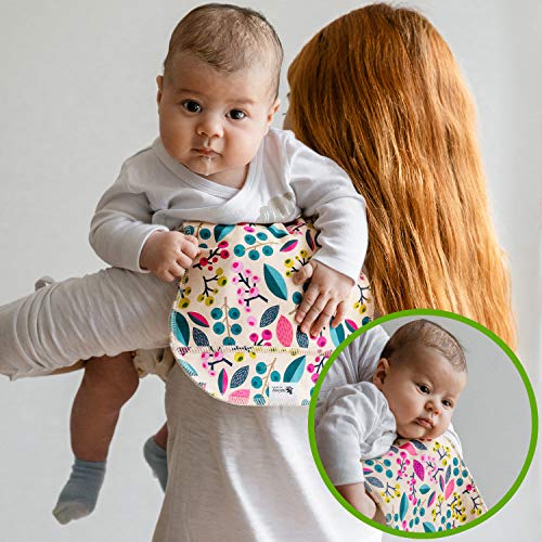 Paños Para Bebé de Algodón Orgánico, Pack de 3 Doble Capa Trapos de muselina modernos MADE IN EU, Toallas de Lactancia Suaves y Absorbentes, Burp Cloths de secado rápido, Recién Nacidos Bebés y Niños