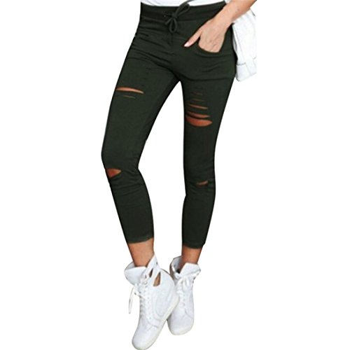 Pantalones Vaqueros Mujer Rotos Mallas Mujer Fitness Sexy Leggings Yoga Deportivos Polainas Chandal Push up Mujer Deportes