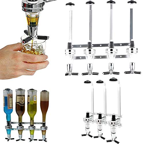 Panthem - Dispensador de 3 botellas para bebidas con soporte de pared para bebidas alcohólicas, bar o mayordomo