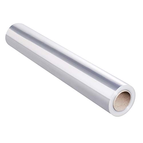 Papel Celofán Transparente Rollo para Envolver Cestas de Regalo, Papel de Regalo, Papel de Flores, Papel de Cristal Longitud después de doblar por la mitad 40 cm * 30 m