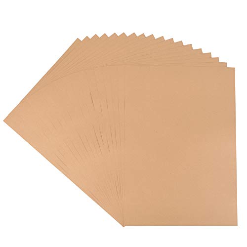 Papel kraft, 50 hojas, DIN A3, cartón natural, alta calidad, Brown Natural Craft Card, cartón kraft 170 g calidad