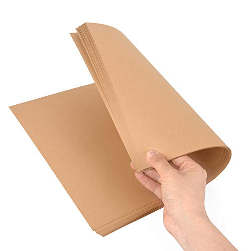 Papel kraft, 50 hojas, DIN A3, cartón natural, alta calidad, Brown Natural Craft Card, cartón kraft 170 g calidad