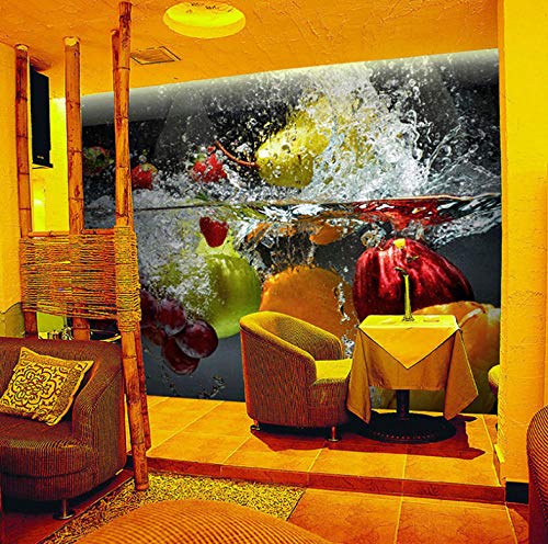 Papel Pintado 3D Murales Fruta limpia - Fotomurales Para Salón Natural Landscape Foto Mural Pared, Dormitorio Corredor Oficina Moderno Festival Mural 350X256CM