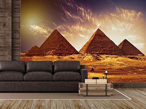 Papel Pintado para Pared Pirámides Egipto | Fotomural para Paredes | Mural | Papel Pintado | Varias Medidas 200 x 150 cm | Decoración comedores, Salones, Habitaciones.