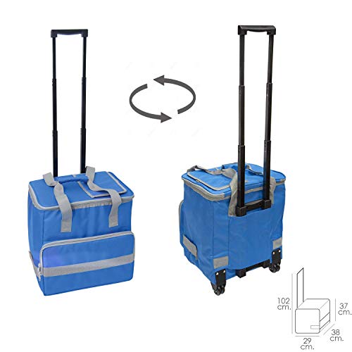 PAPILLON 5080126 Nevera Bolsa Termica 38 litros Azul Trolley