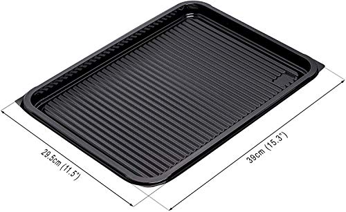 Paquete de 5 bandejas de catering extra grandes con tapas | Platos de sándwich desechables con tapas | Bandeja de buffet ~ 39cm x 29cm ~ Tapas transparentes ~ Bandejas negras