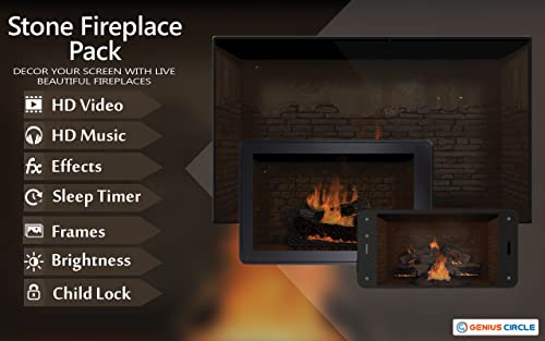 paquete de chimenea de piedra HD gratis: disfrute de las frías vacaciones de Navidad en invierno en su TV HDR 4K, TV 8K y dispositivos de fuego como fondo de pantalla, decoración para las vacaciones d