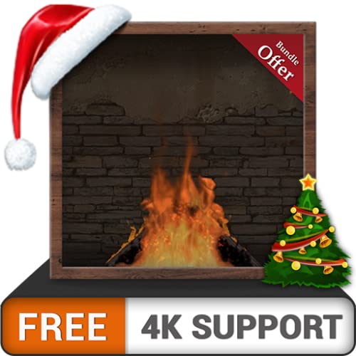 paquete de chimenea de piedra HD gratis: disfrute de las frías vacaciones de Navidad en invierno en su TV HDR 4K, TV 8K y dispositivos de fuego como fondo de pantalla, decoración para las vacaciones d