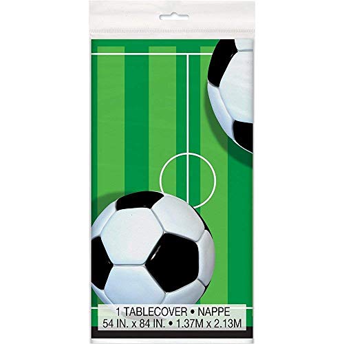 Paquete de vajilla de Fiesta de fútbol Decoración de Fiesta de cumpleaños para niños Suministros de Fiesta de fútbol Banner de fútbol, ​​Platos, Tazas, servilletas- 16