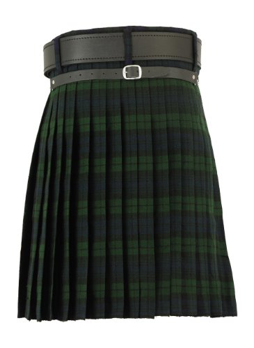 Para hombre blackwatch tradicional para falda escocesa Scottish Highland Tartan e instrucciones para hacer vestidos, cintura 38 inch ( 96 cm)