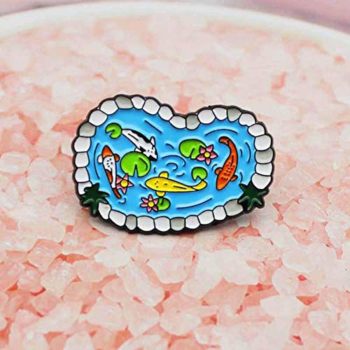 Para Mujer Broches Piscina De Dibujos Animados Taza De Café Fantasma Tarro De Barro Mágico Alfileres De Esmalte Insignias Tanque De Peces Taza De Cafeína Fiend Estrellas Luna Tarro Mágico Jewelry-Sty