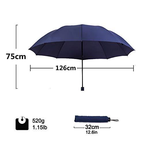 Paraguas automático a Prueba de Viento, Paraguas Doble para Mujer, 30% de Descuento, para Hombre, 10 Huesos, Paraguas Grandes Empresas, Parasol de Regalo para Hombre