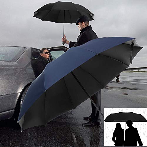 Paraguas automático a Prueba de Viento, Paraguas Doble para Mujer, 30% de Descuento, para Hombre, 10 Huesos, Paraguas Grandes Empresas, Parasol de Regalo para Hombre