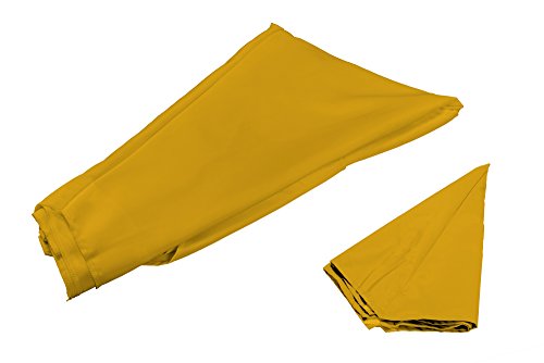 paramondo Tela de Recambio para Sombrilla Parasol INTERPARA, Incl. Air Vent (3,5m / Redonda), Amarillo