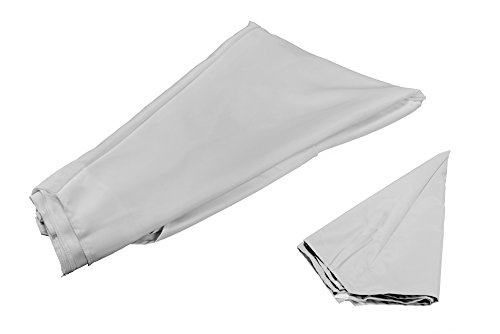 paramondo Tela de Recambio para Sombrilla Parasol INTERPARA, Incl. Air Vent (3,5m / Redonda), Blanco