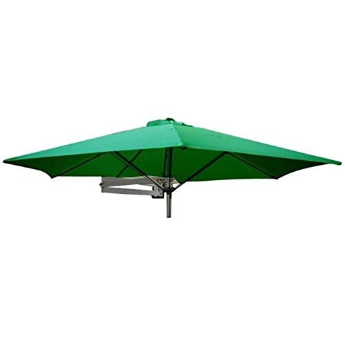 Parasol Jardin Sombrillas Terraza Playa Sombrilla montada en la pared al aire libre, sombrilla para jardín con balcón, sombrilla redonda resistente al agua con protección UV, con sistema de inclinació