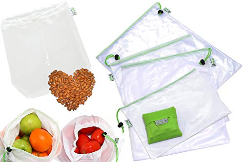 Parkourer 15 Pack Reutilizables para Almacenamiento de Alimentos con Tapas de Silicona Elásticas,Bolsas Congelar Reutilizables,Bolsas de Bocadillos para Alimentos Fruta Sándwiches Verduras