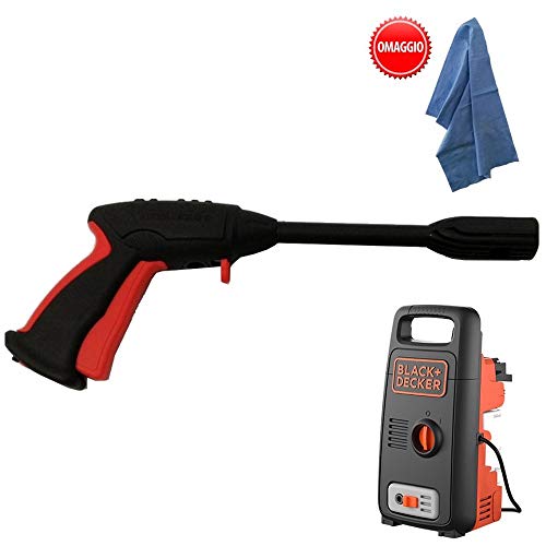 parpyon® - Pistola para hidrolimpiadora Annovi Reverberi - AR Blue Clean - Black&Decker - Conexión rápida para Tubo de Agua - Accesorios de Recambio hidrolimpiadoras + paño de Regalo (BD41623)