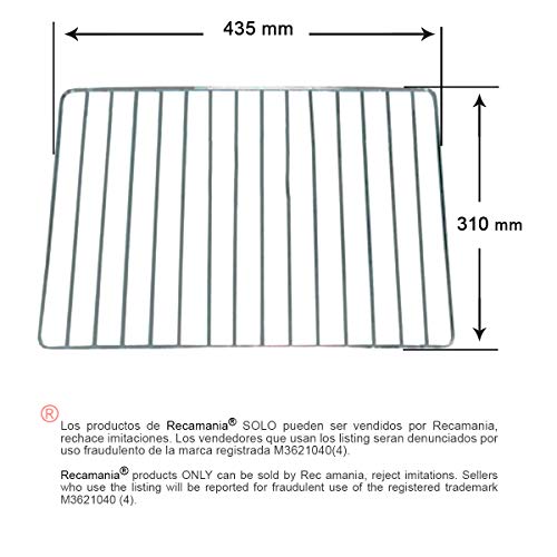 Parrilla horno TEKA 310x435mm HT490 HT510