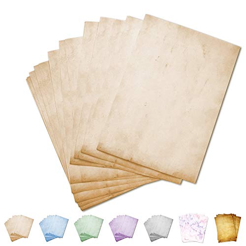 Partycards Papel de Escribir | 50 Hojas |Beige|Formato DIN A4 (21,0 x 29,7 cm)|Gramaje 90 g/m² |impresión a Doble Cara, Adecuada para Todas Las impresoras