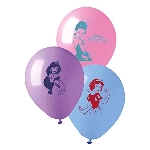 PartyCube- Disney - Juego de 10 globos de princesa, multicolor, talla única, 33677