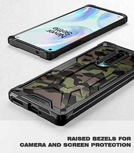 Pasa el ratón por encima de la imagen para ampliarla Poetic OnePlus 8 Funda [Affinity Series]-[Agarre Parachoques TPU] [Protección Esquina] Funda Protectora Hibrida para OnePlus 8, Camo