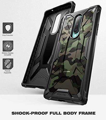 Pasa el ratón por encima de la imagen para ampliarla Poetic OnePlus 8 Funda [Affinity Series]-[Agarre Parachoques TPU] [Protección Esquina] Funda Protectora Hibrida para OnePlus 8, Camo