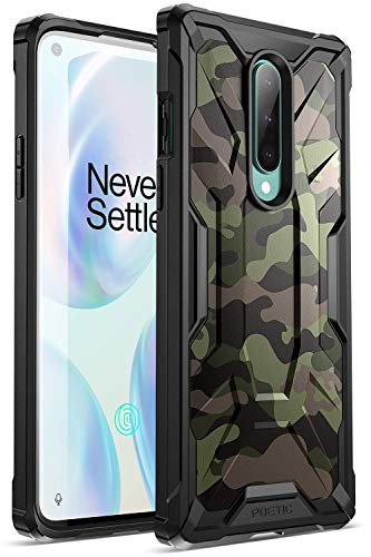 Pasa el ratón por encima de la imagen para ampliarla Poetic OnePlus 8 Funda [Affinity Series]-[Agarre Parachoques TPU] [Protección Esquina] Funda Protectora Hibrida para OnePlus 8, Camo