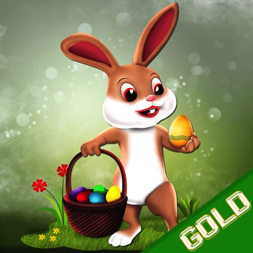 Pascua bunny hop: la caza de los huevos de conejo saltando tesoro - gold edition