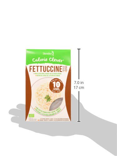 Pasta Konjac Fettucine sin gluten - pasta hipocalórica - Slendier - 400g BIO (cja 6 uds) Total: 2400g