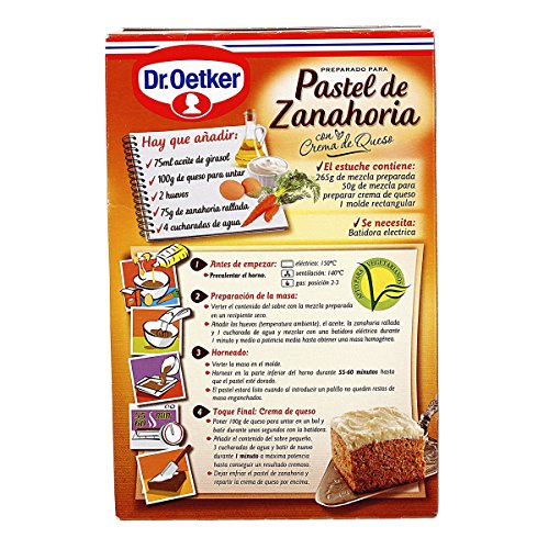 Pastel de zanahoria Dr. Oetker